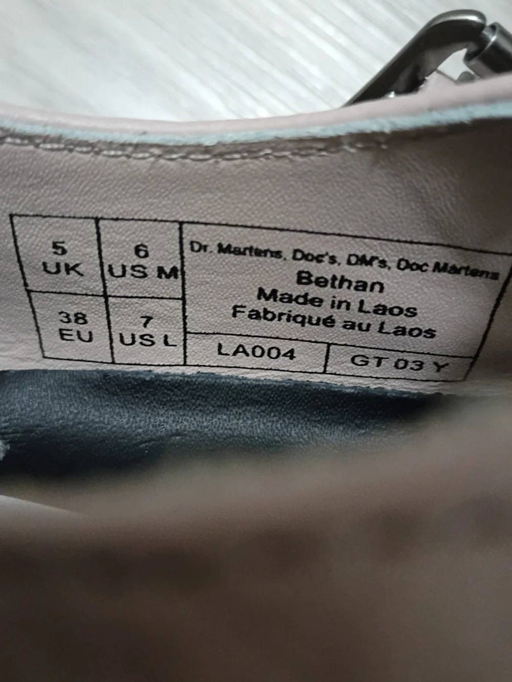 New Dr. Martens Bethan Platform Pisa Leather Mary Janes